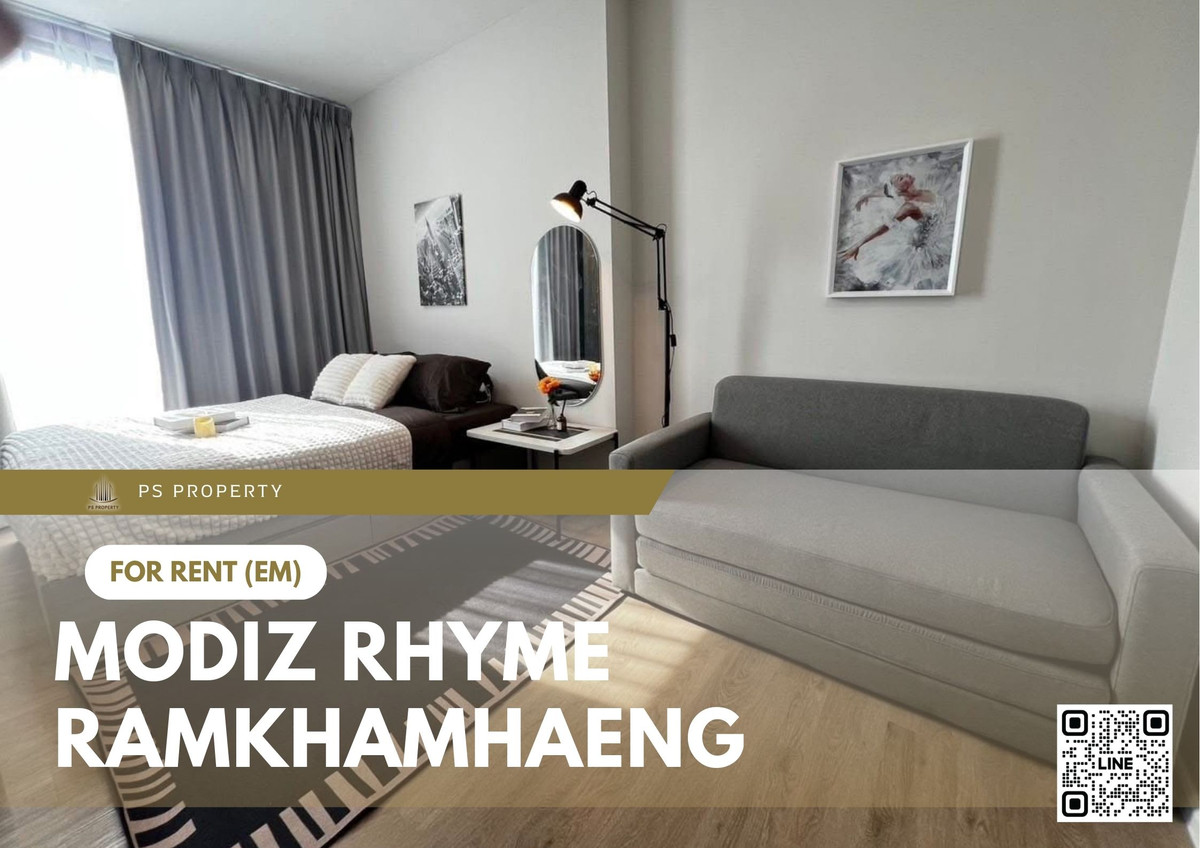 For rent ✨ Modiz Rhyme Ramkhamhaeng ✨ Fully furnished and equipped, near MRT Ramkhamhaeng For rent ✨ Modiz Rhyme Ramkhamhaeng ✨ Fully furnished and equipped, near MRT Ramkhamhaeng
