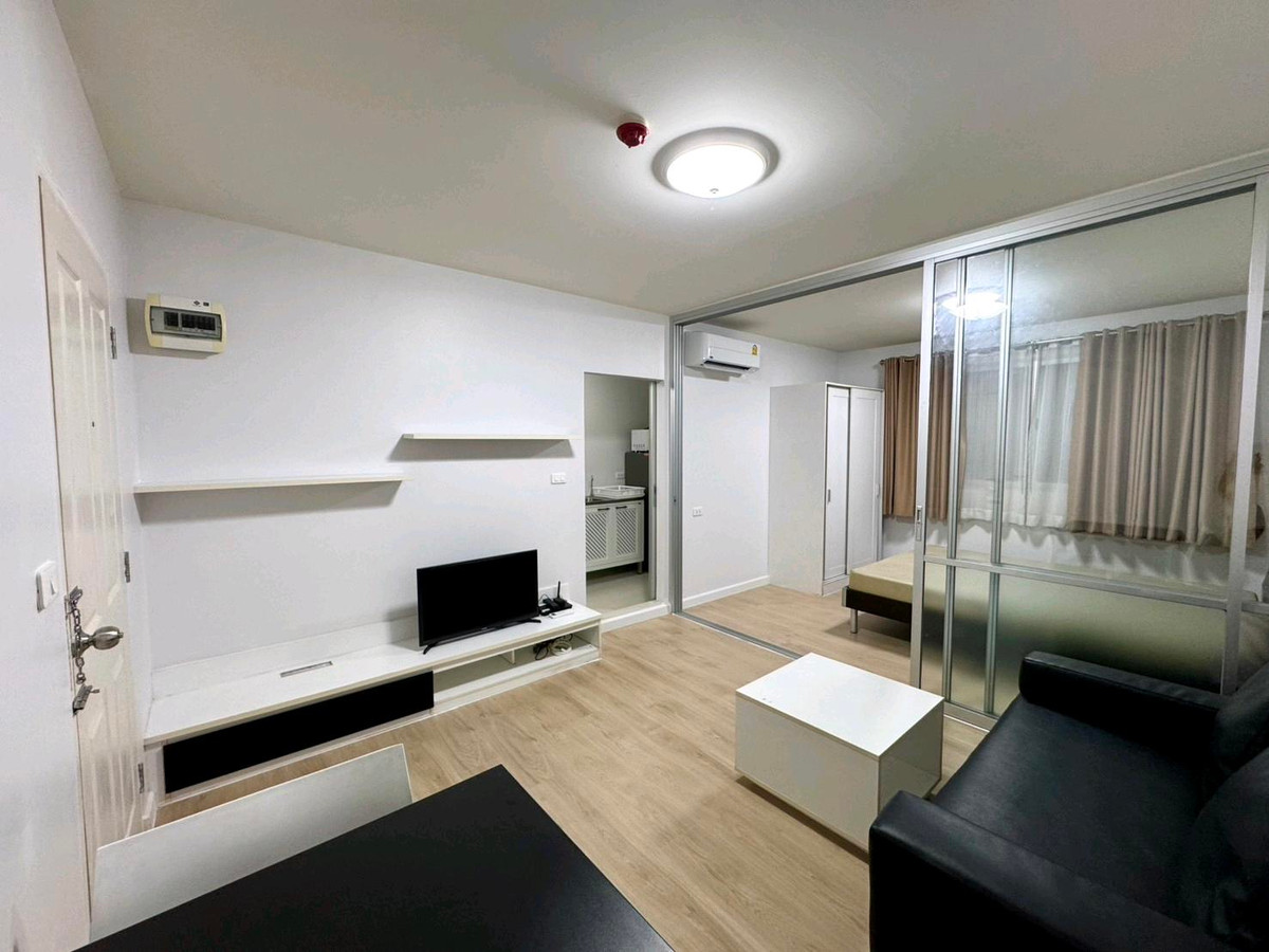 📣For sale🔥D Condo Ramintra🏢 near MRT Mayalap🚆 Beautiful room, newly renovated, separated rooms into proportions. With furniture