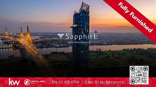 ขายคอนโด - Sapphire Luxurious Condominium Rama3 🚨  ลดสุงสุด 9 แสนบาท