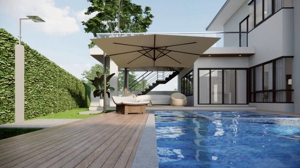 ขายบ้าน Pool Villa ในโครงการ Fully furnished  ตกแต่งครบ ใกล้โรงเรียนนานาชาติ SW002778 – รูปที่ 3