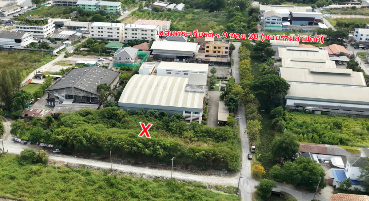 Corner Plot with Dual Road Frontage! 1-2-29 Rai (629 Sq.wah) Land for Sale at Chalermprakiat Rama 9 Soi 30 Yaek 15 (Soi Ruam Samakkee), Connecting Kanchanaphisek Outer Ring Road Corner Plot with Dual Road Frontage! 1-2-29 Rai (629 Sq.wah) Land for Sale at Chalermprakiat Rama 9 Soi 30 Yaek 15 (Soi Ruam Samakkee), Connecting Kanchanaphisek Outer Ring Road