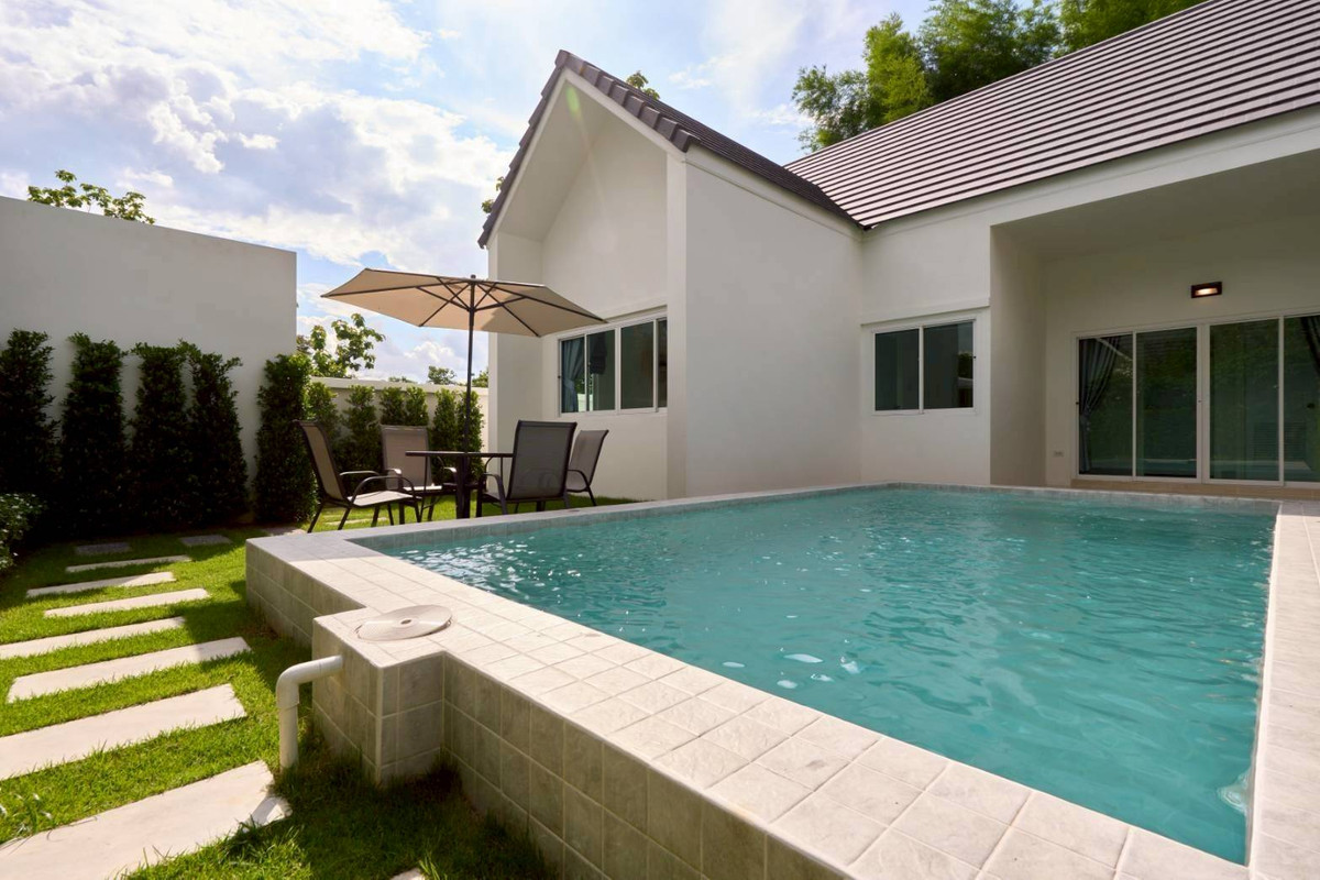 Newly built pool villa for sale, 3 bedrooms, 3 bathrooms, Maejo University area. With built-in furniture throughout SW002437 – รูปที่ 4