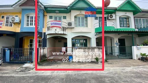 Townhouse, 2 floors, 24.3 sq m, Sucha Village, near Sarasas Witaed Bang Bua Thong School, Road 345, Bang Bua Thong-Suphan Buri, Bang Bua Thong, Nonthaburi.