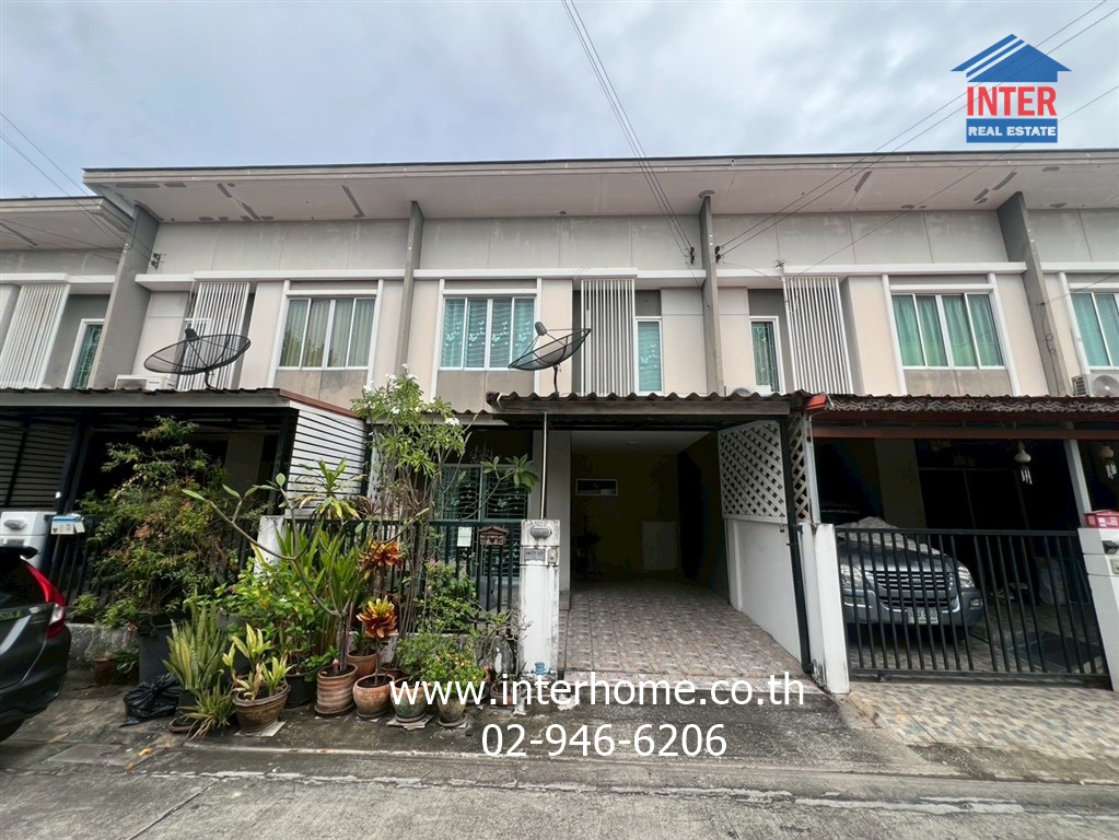 Townhouse, 2 floors, 18.7 sq m, Pruksa Ville Village 62 /1 Nimitmai, Nimitmai Road, Suwinthawong Road, Ramintra Road, Khlong Sam Wa District, Bangkok.