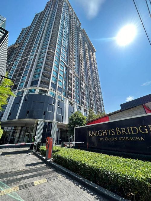 Luxury condo for rent, great price, good location, next to Sukhumvit, Knightsbridge, The Ocean, Sriracha.