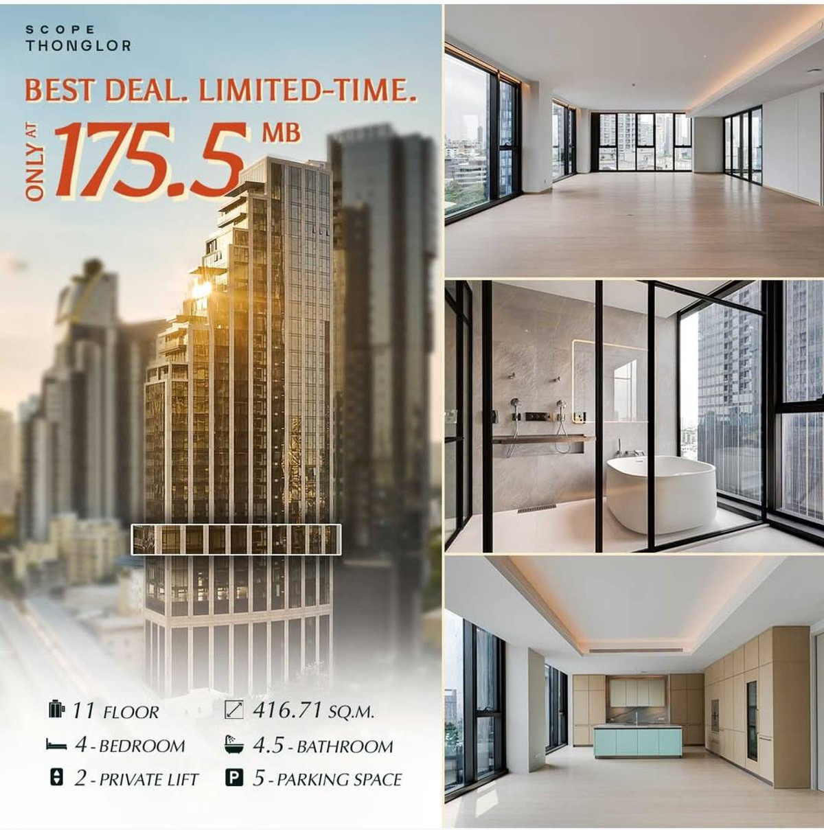👑 The Penthouse of Penthouses! Only one room! Penthouse, entire floor, 11th floor, Rare & Exclusive! 🔥 📞: 065-626-5636 (Khun Kee) 👑 The Penthouse of Penthouses! Only one room! Penthouse, entire floor, 11th floor, Rare & Exclusive! 🔥 📞: 065-626-5636 (Khun Kee)