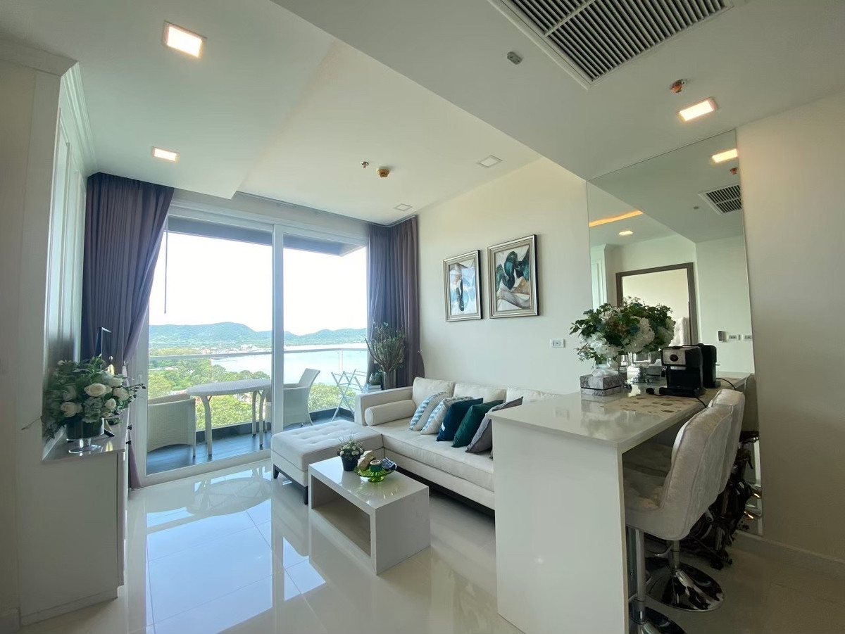 Condo for rent Del Mare Bangsaray Beachfront (Del Mare Bangsaray Beachfront) - Chonburi 🌊 14th floor, beautiful sea view, ready to move in immediately.