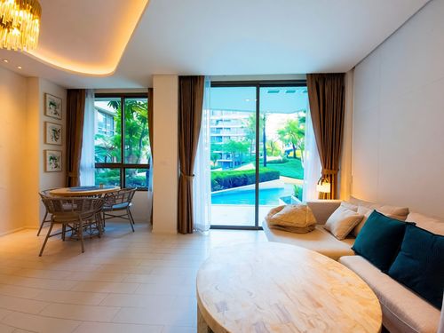 🔥 There's nothing cheaper than this! 8.29 million (Pool Access, Building E) Veranda Hua Hin, the most private zone. Guaranteed rent 50,000/month + Safe Zone pool (2 rooms to choose from)