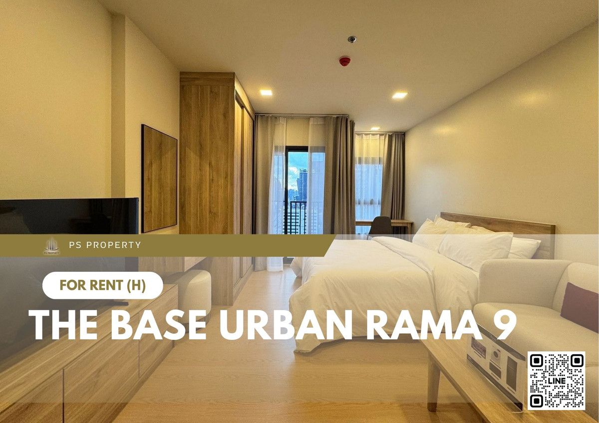 ให้เช่า 📍 The Base Urban Rama 9 📍 เฟอร์นิเจอร์ และ เครื่องใช้ไฟฟ้าครบ ใกล้ MRT พระราม 9