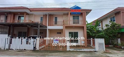 Townhome, 2 floors, 25.3 sq m, I Leaf Town Village, Lam Luk Ka, Khlong 3, Soi Chonlamark Phijan. Along Khlong 3 Road, Lam Luk Ka Road, Lam Luk Ka, Pathum Thani