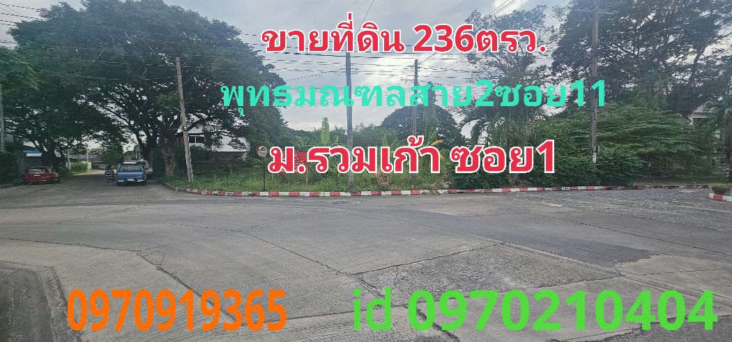 Land for sale, Soi 1, Ruam Kao Village, 236 sq m, Phutthamonthon Sai 2, Soi 11, Bang Khae, Bangkok Land for sale, Soi 1, Ruam Kao Village, 236 sq m, Phutthamonthon Sai 2, Soi 11, Bang Khae, Bangkok