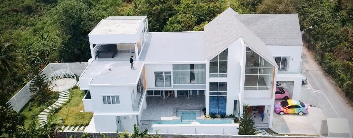 Luxurious, large house with swimming pool ✨ Detached house Ratchaphruek Soi Bang Krang 63/1 / 5 Bedrooms (FOR SALE) AOM022