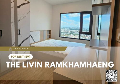 ให้เช่า ✨ The Livin Ramkhamhaeng ✨ ใกล้ MRT Interchange ลำสาลี เฟอร์นิเจอร์ และ เครื่องใช้ไฟฟ้าครบ 