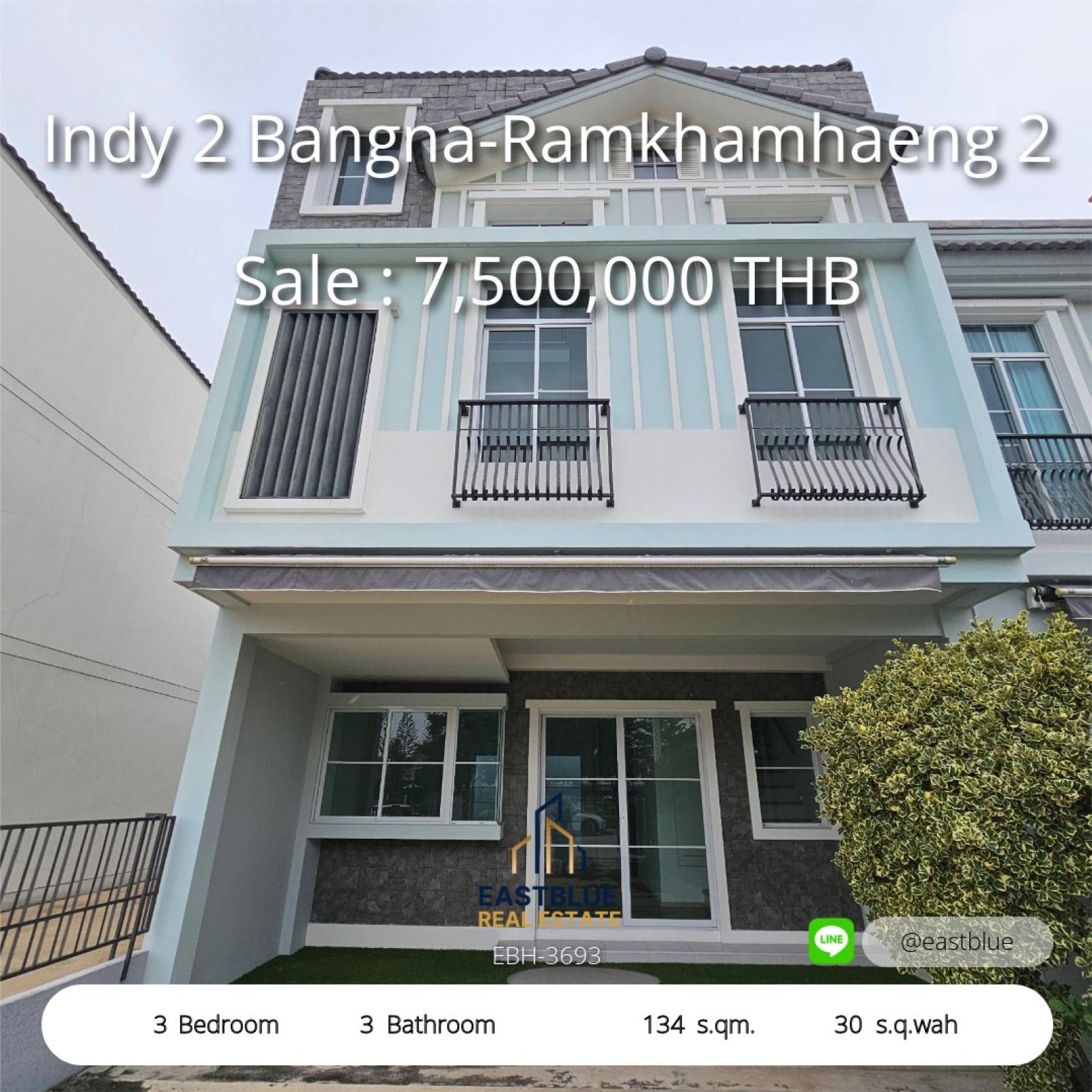 Spacious 3-Bed Townhome in Indy 2 Bangna-Ramkhamhaeng – Your Dream Home Awaits Modern Living with 3 Beds & 3 Baths in Prime Bangna Area – Move In Today! Spacious 3-Bed Townhome in Indy 2 Bangna-Ramkhamhaeng – Your Dream Home Awaits Modern Living with 3 Beds & 3 Baths in Prime Bangna Area – Move In Today!