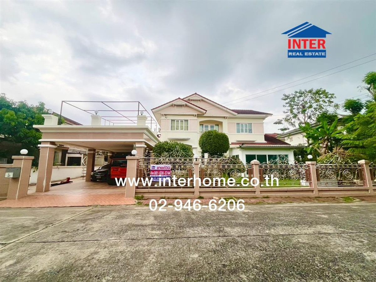 บ้านเดี่ยว 2 ชั้น 145.9 ตร.ว. หมู่บ้านสีวลี2 ใกล้ฟิวเจอร์ปาร์ครังสิต ซอยรังสิต-นครนายก52 ถนนรังสิต-นครนายก ธัญบุรี ปทุมธานี