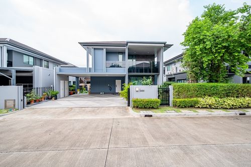 P0478 บ้านเดี่ยวหรู โครงการคุณภาพจากแสนสิริ Setthasiri Krungthep Kreetha 2 (เศรษฐสิริ กรุงเทพกรีฑา 2) บ้านพร้อมอยู่ ตกแต่งครบ เหมาะสำหรับครอบครัวที่มองหาความเป็นส่วนตัวและคุณภาพชีวิตระดับพรีเมียม