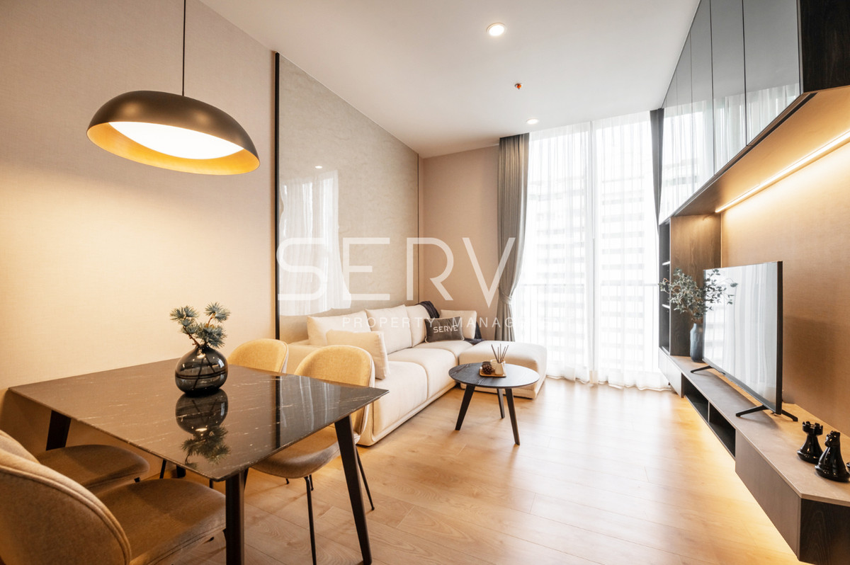 🔥42K🔥- 2 นอน แต่งสวยๆ สไตล์ Modern ชั้นสูง ทำเลดี คอนโดใกล้รถไฟฟ้า 2 สายทั้ง BTS อโศก & MRT สุขุมวิท 550 ม. ที่ Noble BE19 / ให้เช่าคอนโด – รูปที่ 3
