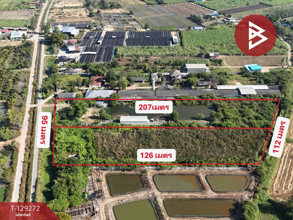 Land for sale, area 9 rai 3 ngan 64 square wah, Tha Pha Subdistrict, Ban Pong District, Ratchaburi Province. – รูปที่ 4