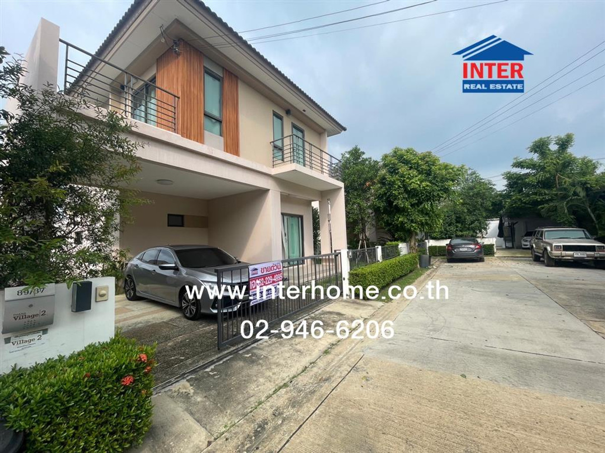 2-story detached house, 50.6 sq m, Thana Village 2. Rama 5-Bang Yai Soi Kaew In Kanchanaphisek Road Chan Thong Iam Road, Khlong Thanon, Bang Yai, Nonthaburi – รูปที่ 2