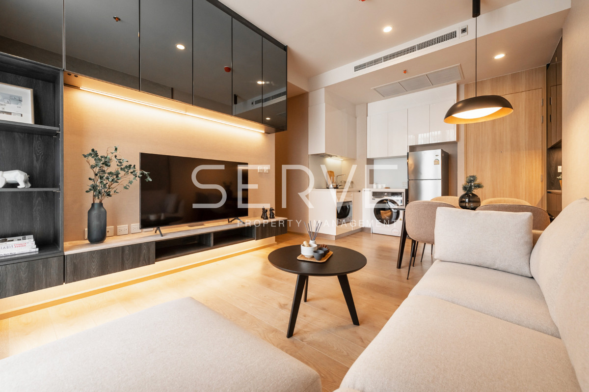 🔥42K🔥- 2 นอน แต่งสวยๆ สไตล์ Modern ชั้นสูง ทำเลดี คอนโดใกล้รถไฟฟ้า 2 สายทั้ง BTS อโศก & MRT สุขุมวิท 550 ม. ที่ Noble BE19 / ให้เช่าคอนโด