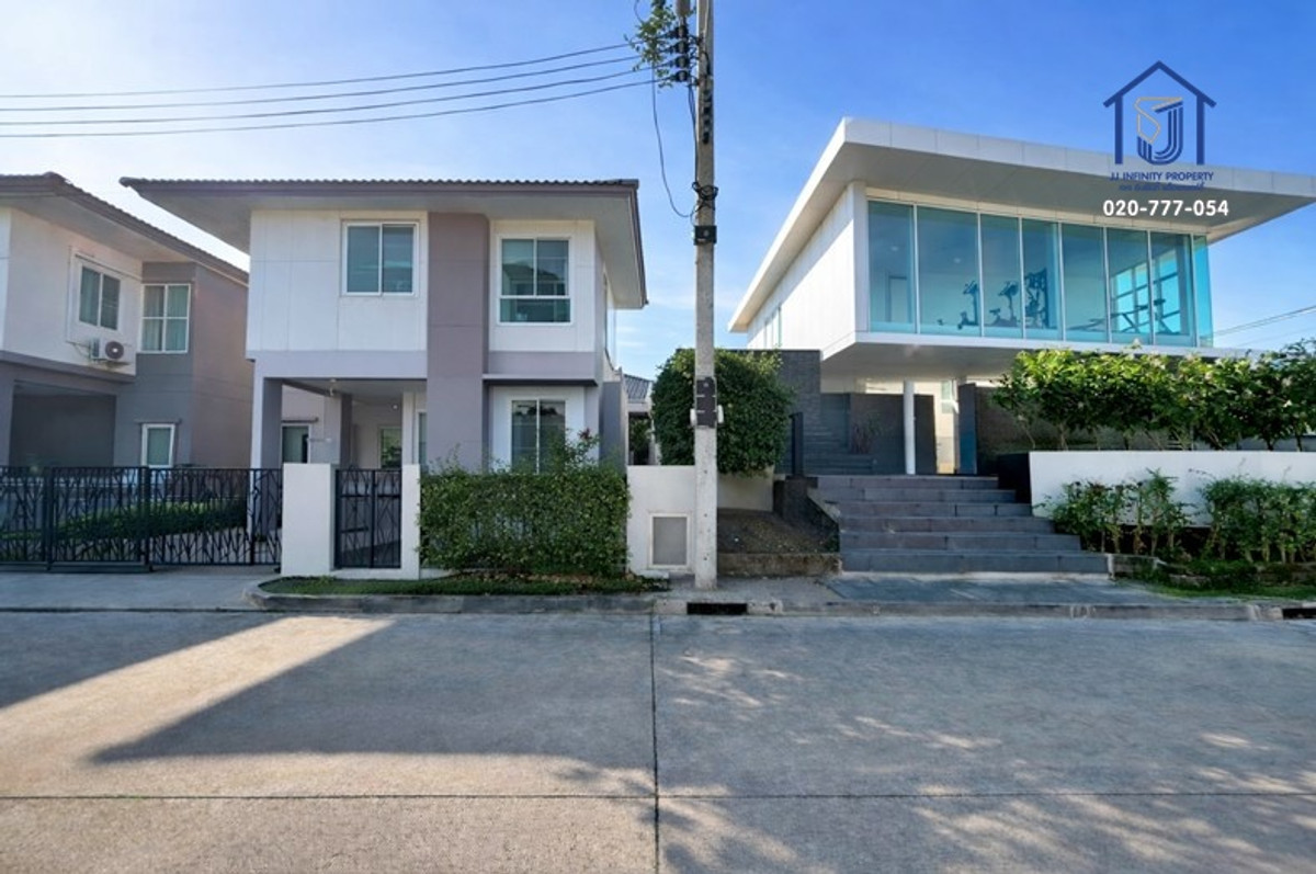 2-story semi-detached house for sale, Forre Village, Lam Luk Ka, Khlong 5, Khlong 5 Road, east side, near the ring road – motorway.