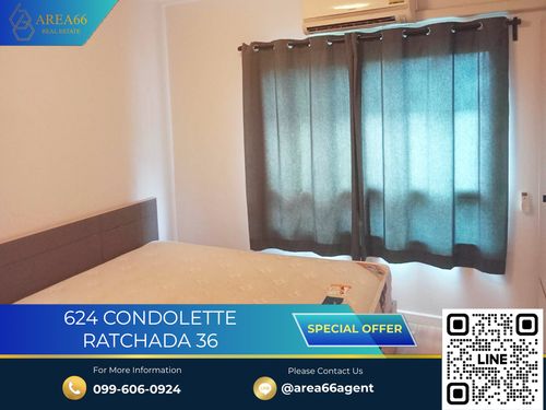 🔥 ขายด่วน!! คอนโด 624 Condolette รัชดา 36