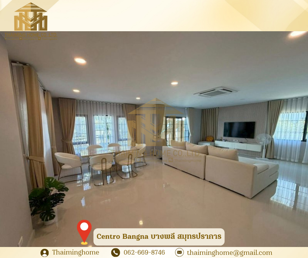 บ้านเดี่ยวให้เช่า พร้อมอยู่ Centro Bangna บางพลี สมุทรปราการ(รหัสทรัพย์TH4-291225) – รูปที่ 3