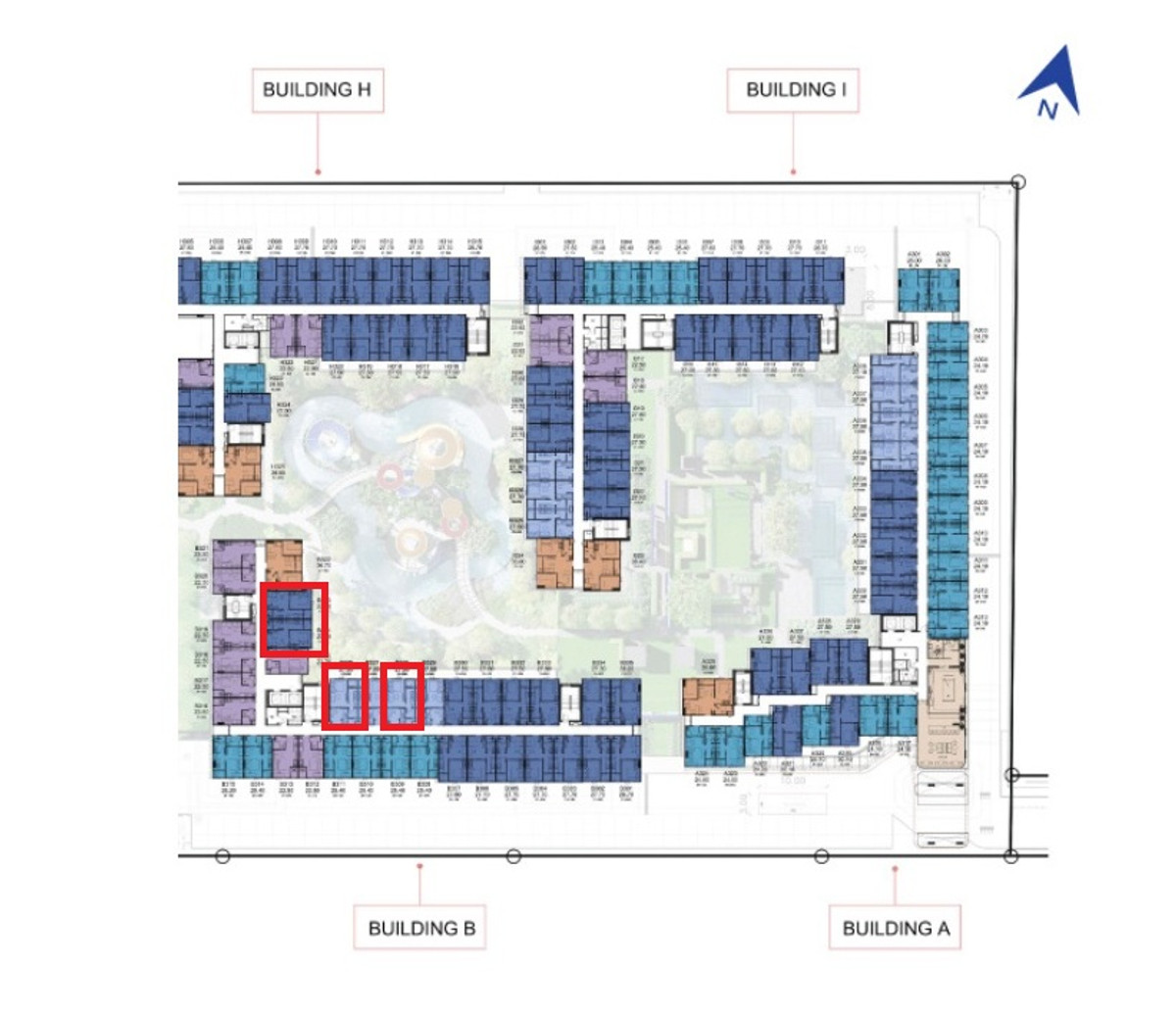 Kavalon, Building B, 1 Bed Exclusive, 27.5 sq m (separate kitchen), pool view – รูปที่ 3