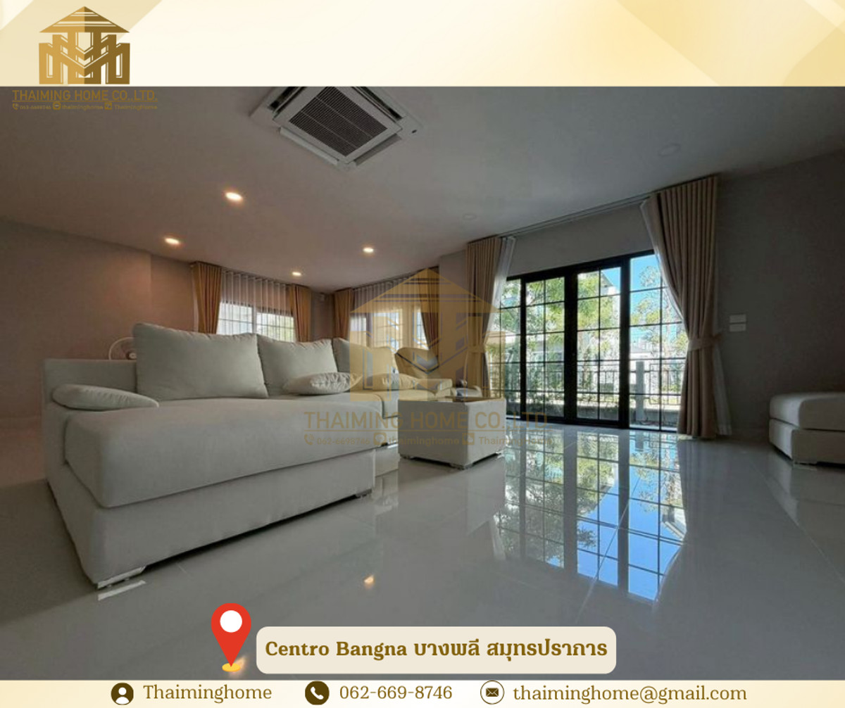 บ้านเดี่ยวให้เช่า พร้อมอยู่ Centro Bangna บางพลี สมุทรปราการ(รหัสทรัพย์TH4-291225) – รูปที่ 2