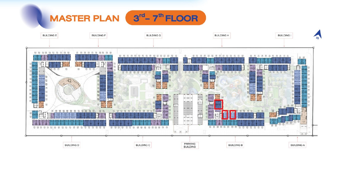 Kavalon, Building B, 1 Bed Exclusive, 27.5 sq m (separate kitchen), pool view – รูปที่ 2
