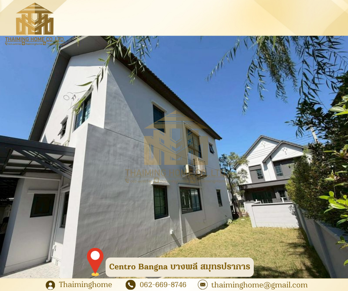 บ้านเดี่ยวให้เช่า พร้อมอยู่ Centro Bangna บางพลี สมุทรปราการ(รหัสทรัพย์TH4-291225) – รูปที่ 4
