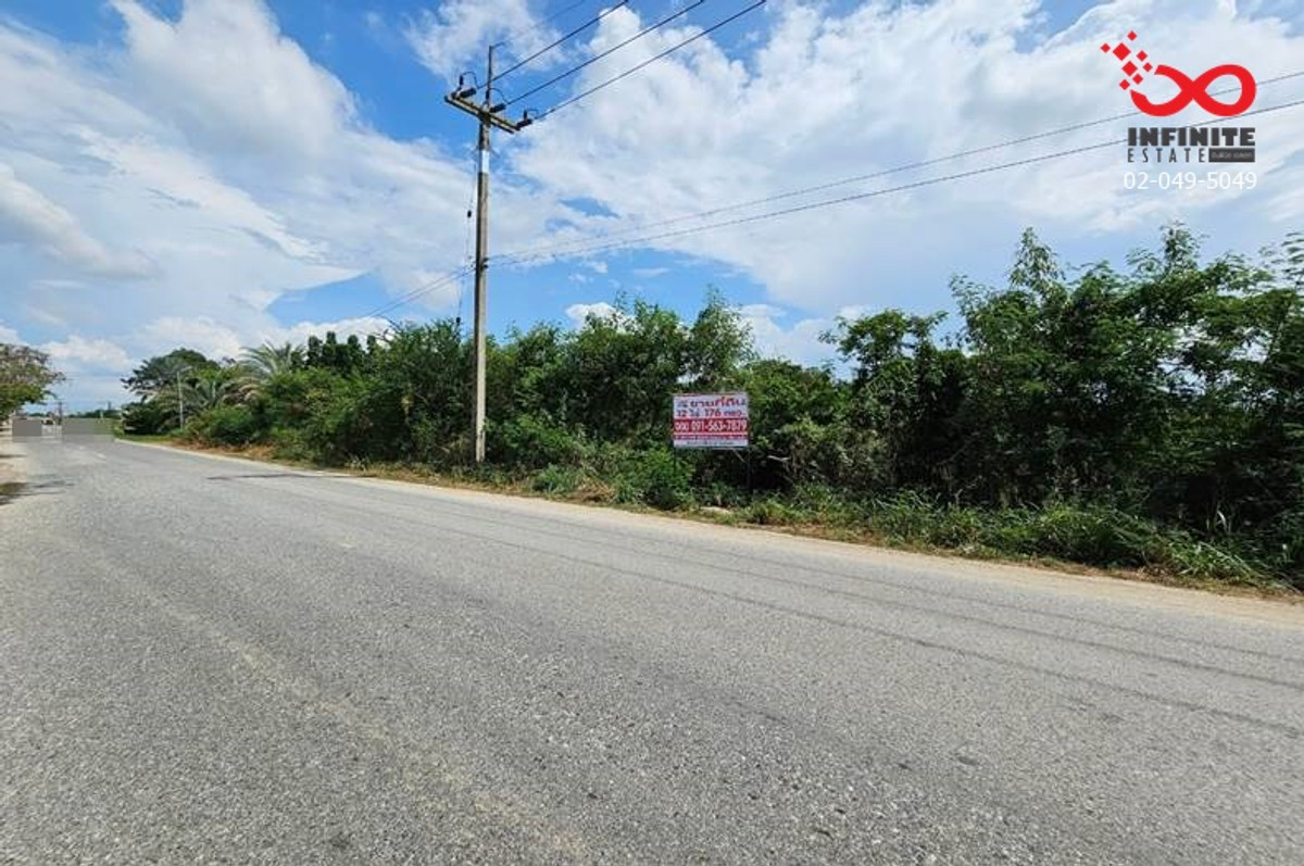 Land for sale, 12 rai 176 square wah, Ban Pho District, Chachoengsao, next to the road on 2 sides. – รูปที่ 3