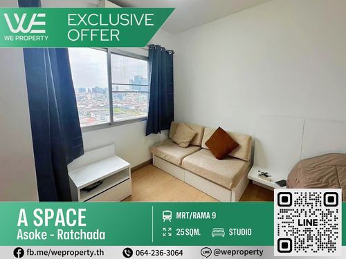 ห้องสวยเฟอร์ฯครบ ราคาดีมาก!!⭐A Space Asoke - Ratchada (เอ สเปซ อโศก - รัชดา)
