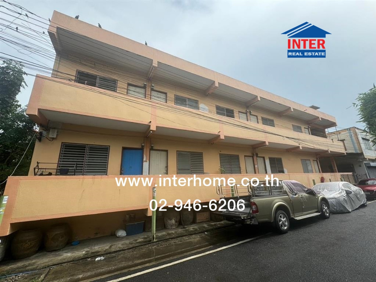 2-story apartment, 53 sq m, apartment, Soi Ban Bang San, North side. Kanchanaphisek Road, Tiwanon Road, Mueang Pathum Thani, Pathum Thani