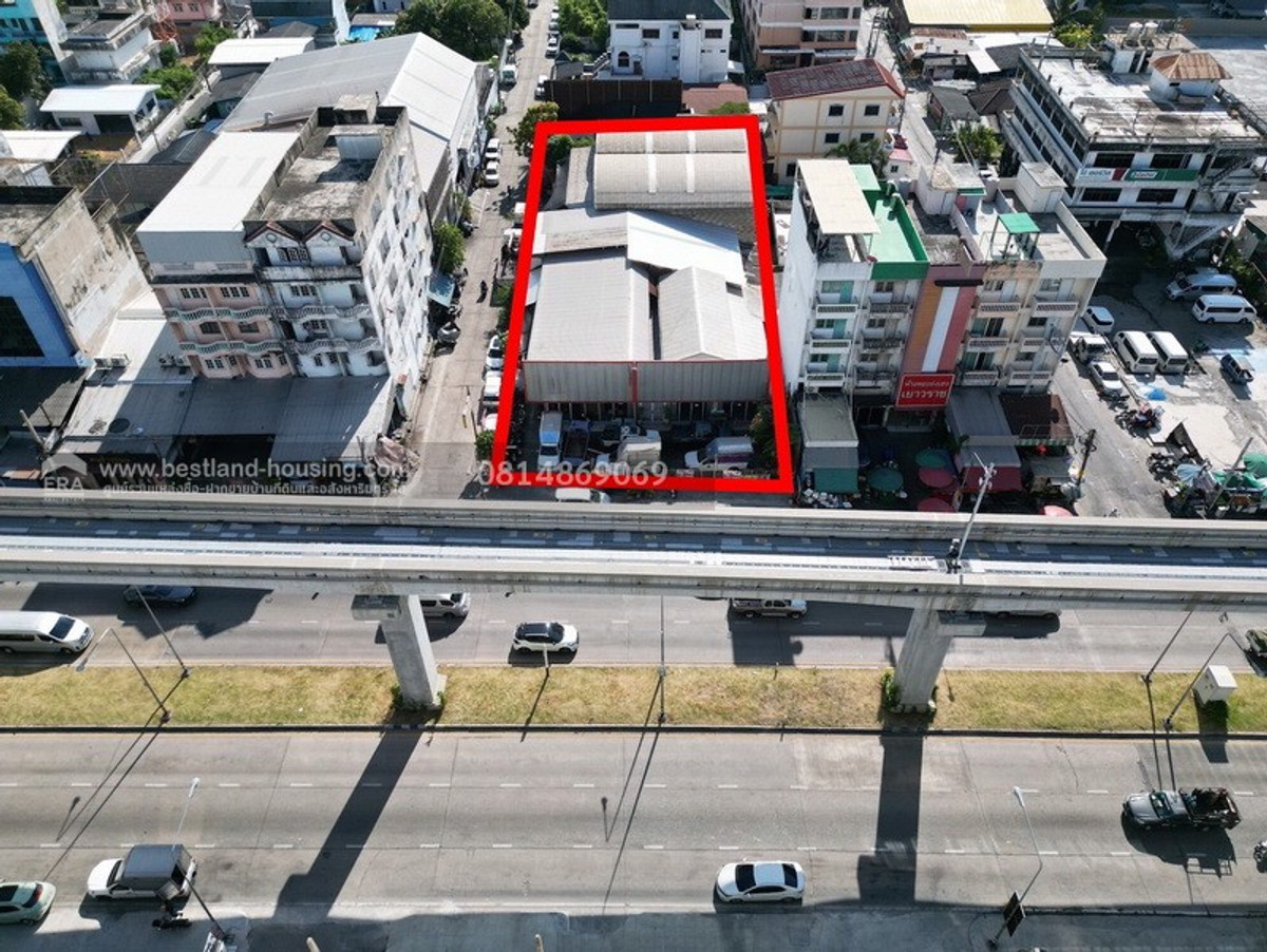 Land for sale, next to Theparak Road, Km. 3, at the entrance of Soi Bun Raksa. Near the Yellow Line, Sri Thepha Station, 200 meters, location Mueang Samut Prakan District, Samut Prakan Province. – รูปที่ 3