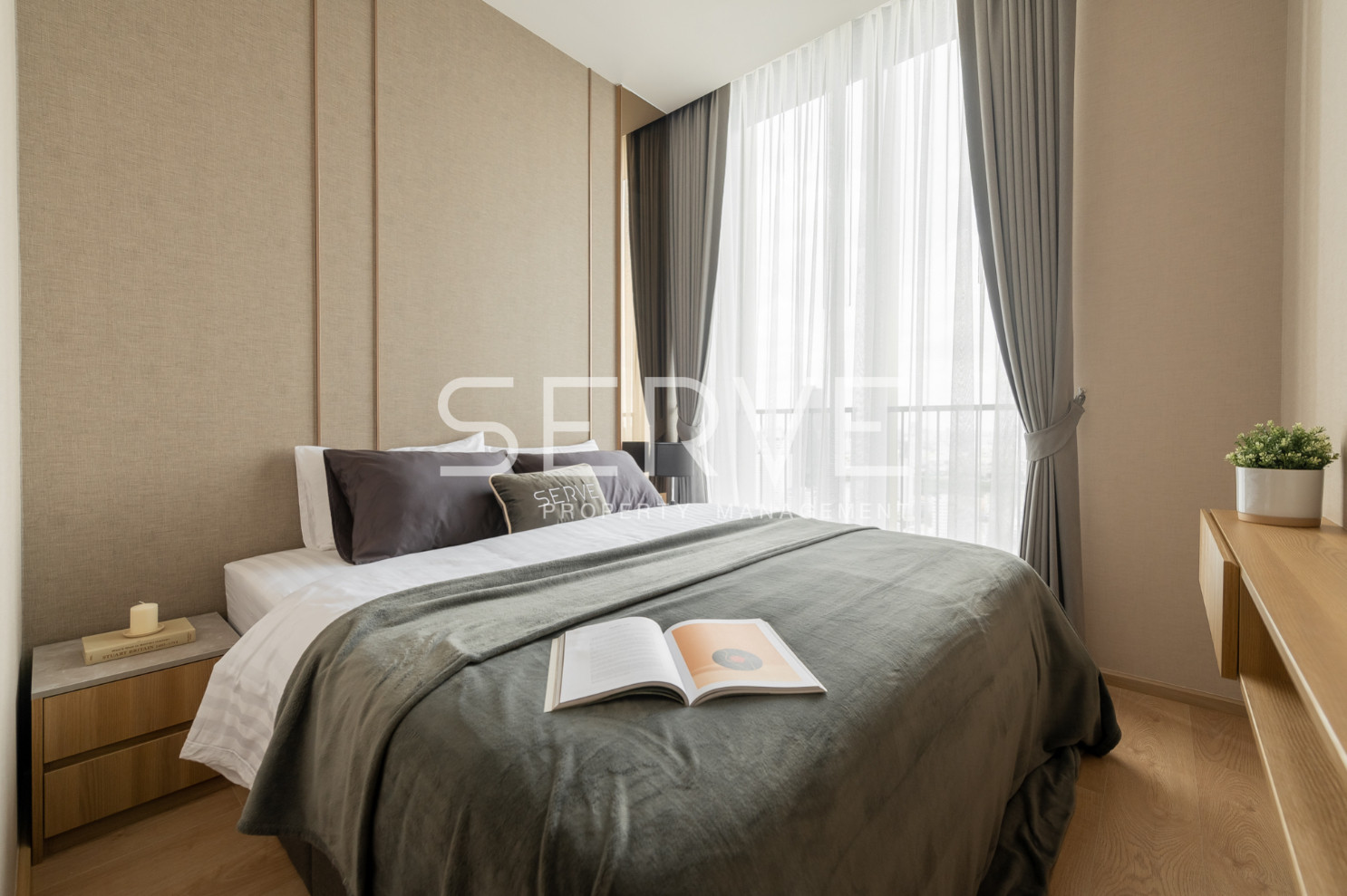 🔥60K🔥 - Modern Style 2 Beds High Fl. 30+ Good Location Close to BTS Asok &amp; MRT Sukhumvit 550 m. at Noble BE19 Condo / For Rent
