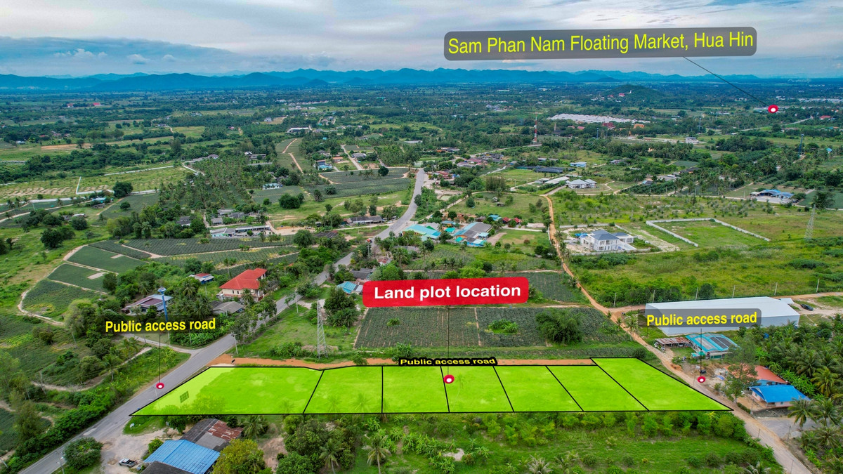 ที่ดิน ทำเลดี เหมาะกับการสร้างบ้าน วิวเขา ใกล้ตลาดน้ำสามพันนาม ใกล้สนามกอล์ฟ