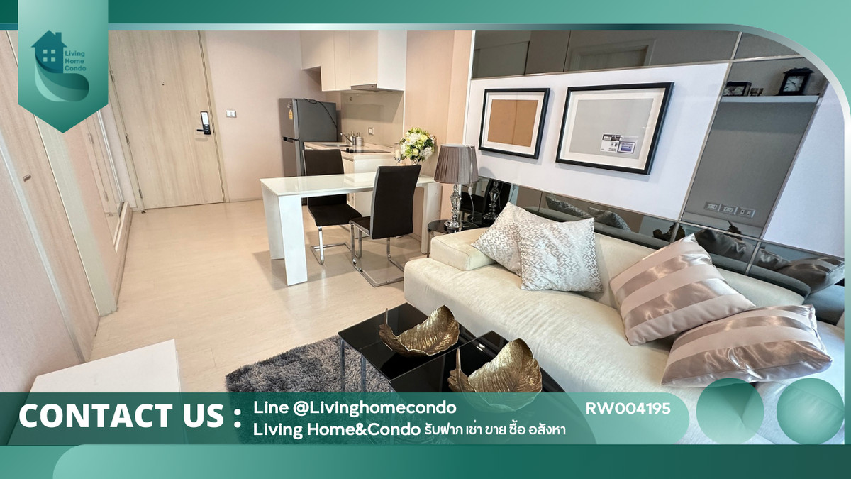 For rent Rhythm Sukhumvit 42, next to Gateway Ekamai mall, beautifully decorated room, good price, ready to move in RW004195