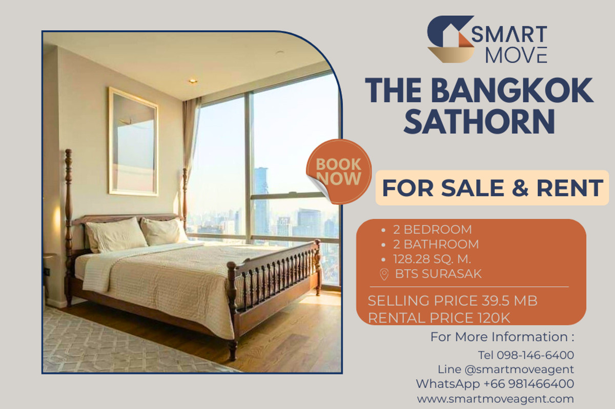 🔥 สำหรับขาย - เช่า !! วิว Panoramic, วิวเมือง, ห้องทิศตะวันออก, ชั้นสูง 47++, ตกแต่งสไตล์โมเดิร์น!! 🔥 Code C20250200002..........The Bangkok Sathorn, 2 ห้องนอน, 2 ห้องน้ำ, แต่งครบ, พร้อมเข้าอยู่, ราคาพิเศษ!!📣📣 🔥 สำหรับขาย - เช่า !! วิว Panoramic, วิวเมือง, ห้องทิศตะวันออก, ชั้นสูง 47++, ตกแต่งสไตล์โมเดิร์น!! 🔥 Code C20250200002..........The Bangkok Sathorn, 2 ห้องนอน, 2 ห้องน้ำ, แต่งครบ, พร้อมเข้าอยู่, ราคาพิเศษ!!📣📣