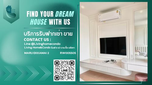 For rent MARU EKKAMAI 2, beautiful room, built-in, fully furnished, has walk-in closet RW005505