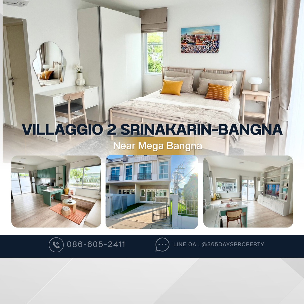 💥ForRent💥Villaggio 2 Srinakarin–Bangna 🏡 Near Mega Bangna , SISB , D-PREP‼️ Corner House 🌟 Fully Furnished ✨ 💥ForRent💥Villaggio 2 Srinakarin–Bangna 🏡 Near Mega Bangna , SISB , D-PREP‼️ Corner House 🌟 Fully Furnished ✨