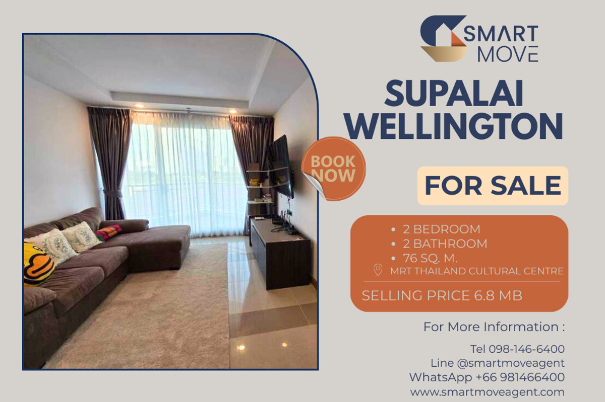 🔥 Sale with tenant !! great facility !! 🔥 Code C20251200064..........Supalai Wellington, 2 bedroom, 2 bathroom, furnished, Special Deal!!📣📣 🔥 Sale with tenant !! great facility !! 🔥 Code C20251200064..........Supalai Wellington, 2 bedroom, 2 bathroom, furnished, Special Deal!!📣📣