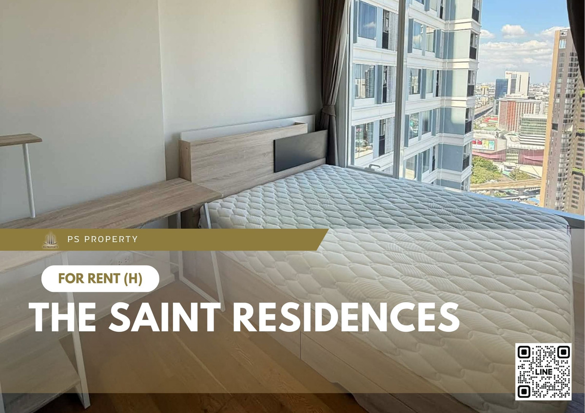 For Rent 🔥 The Saint Residences 🔥 Near MRT Phahonyothin. Fully furnished with appliances.