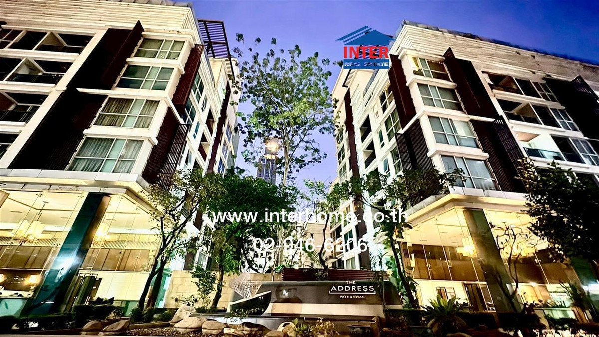 Condominium 48.91 sq m. The Address Pathumwan, near Siam Discovery, Phetchaburi Road, Ratchathewi District, Bangkok.