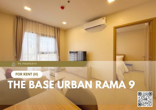 ให้เช่า ✨ The Base Urban Rama 9 ✨ เฟอร์นิเจอร์ และ เครื่องใช้ไฟฟ้าครบ ใกล้ MRT พระราม 9