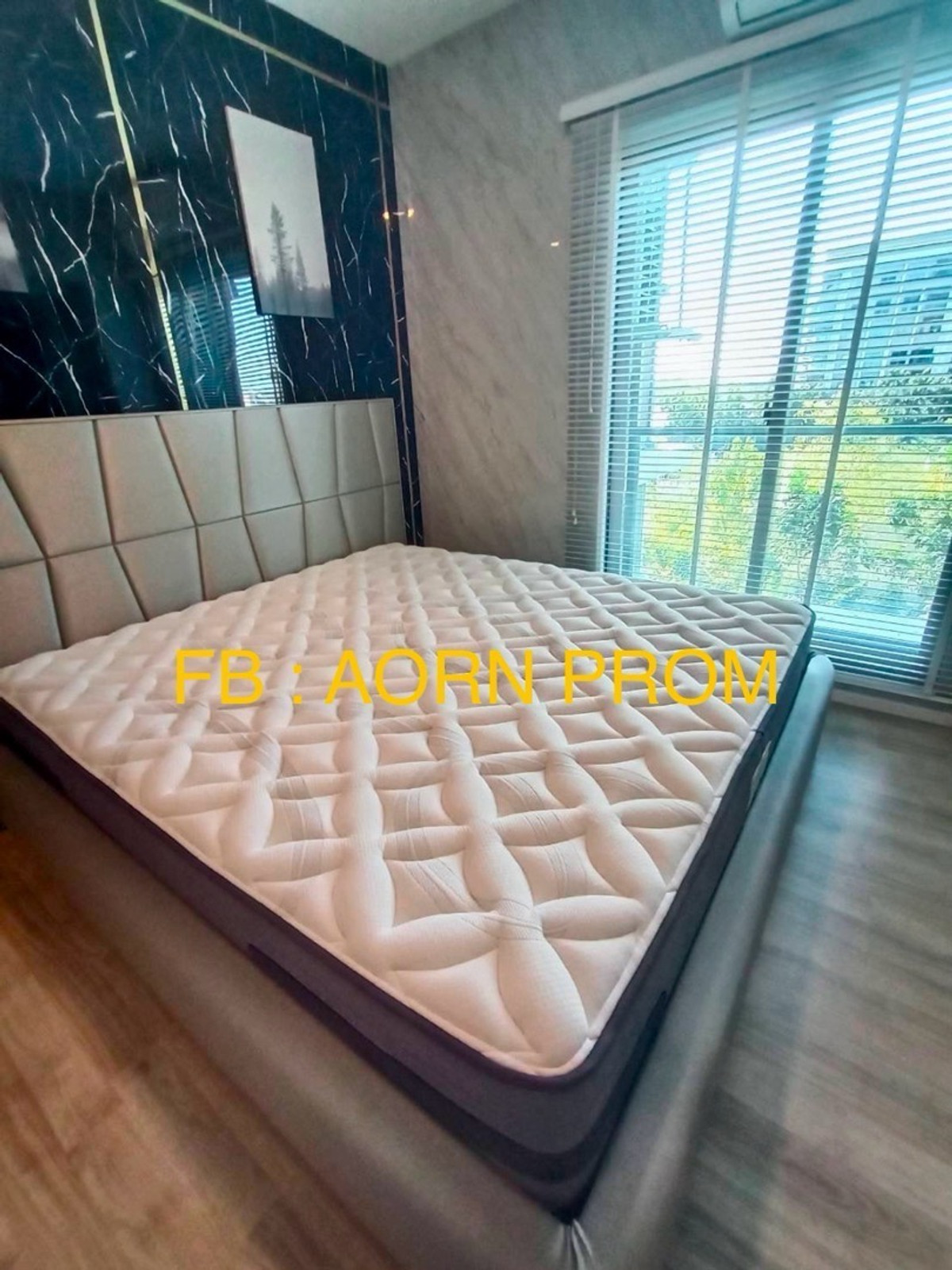 ❤️ Very beautiful room, Ease 2 Rama 2 Phase 2 (Ease 2 Rama 2 Phase 2), Building B, south balcony, not hot. See the outside view and the swimming pool view. Luxurious built-in furniture throughout the entire room, washing machine, 55-inch Smart TV,