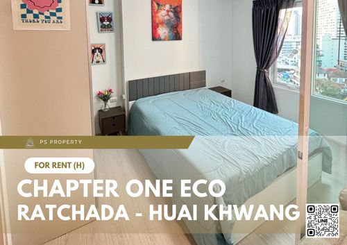 ให้เช่า 📍 Chapter One Eco Ratchada - Huai Khwang 📍 เฟอร์นิเจอร์ และ เครื่องใช้ไฟฟ้าครบ ใกล้ MRT ห้วยขวาง