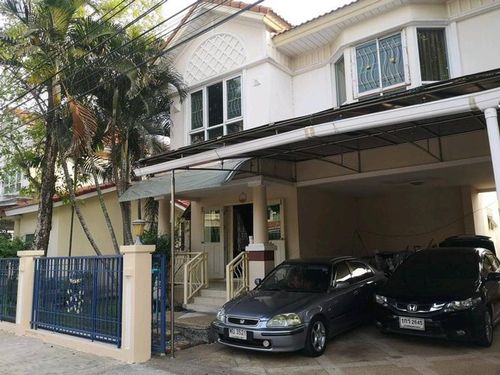 Single house for rent, Perfect Park Suvarnabhumi, near Big C Romklao, just 4 minutes.