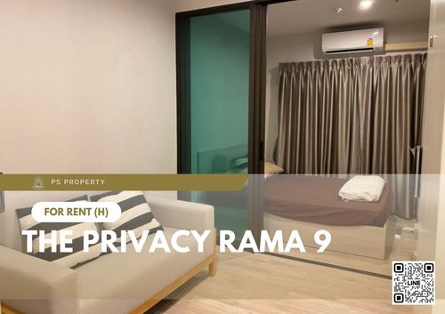 For Rent 🔥 The Privacy Rama 9 🔥 Fully furnished with appliances. Near APL Ramkhamhaeng.