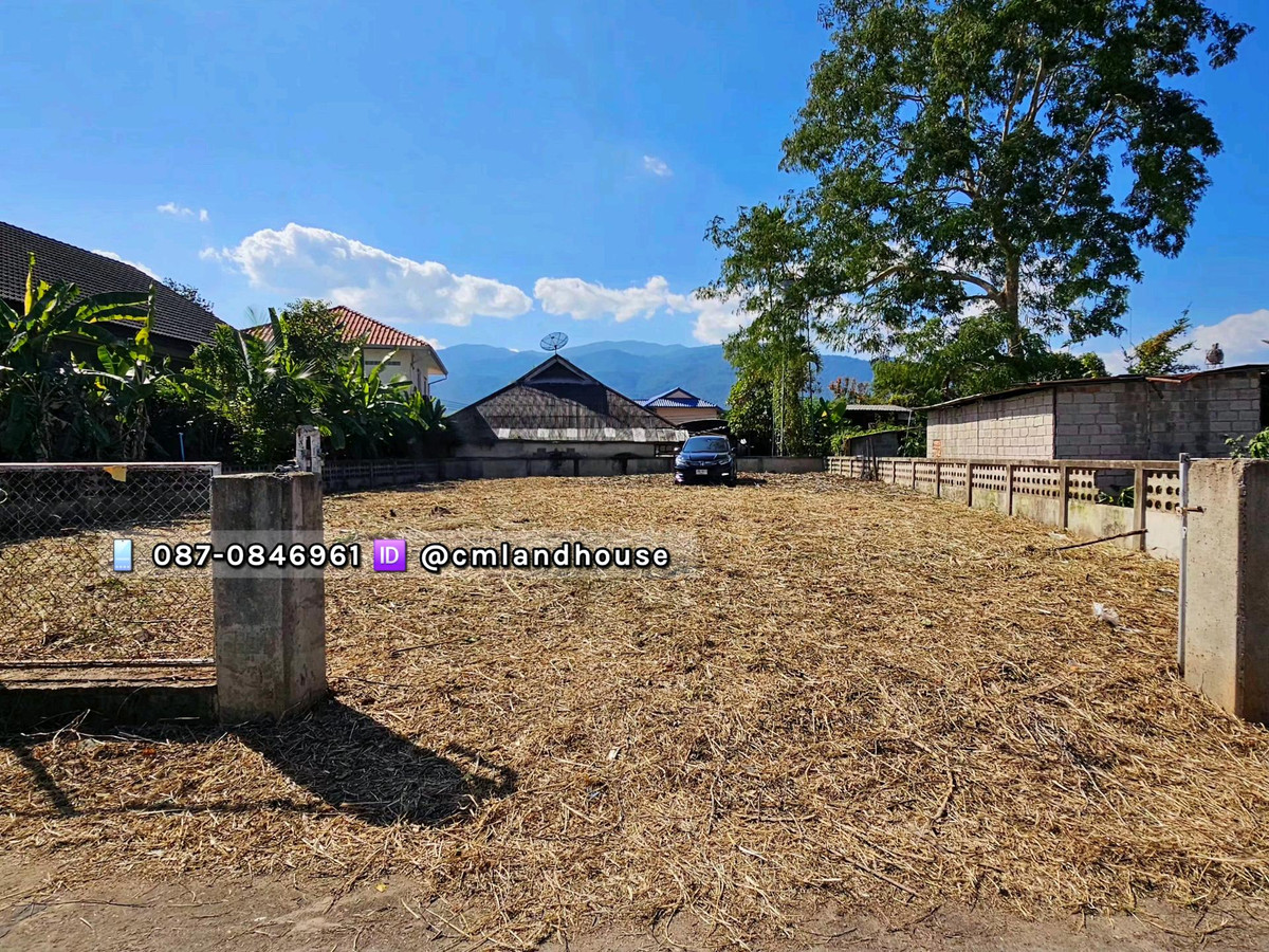 Beautiful land 138 sq m., Doi Suthep view, in front of the government center, Soi Chotana 28, enter the alley 500 m., near Nakornping Hospital 2.5 km., Khuang Sing Intersection 4 km.